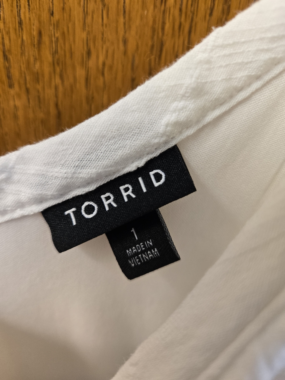 torrid White Cotton Textured Trapeze Dress - Picture 3 of 5